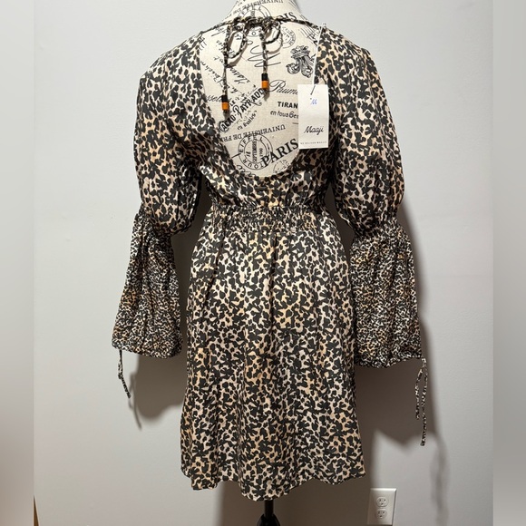 Maaji Leopard Bishop Sleeve Sundress - Picture 3 of 5